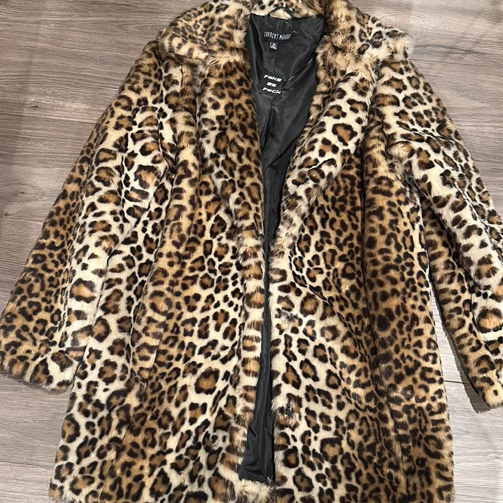 cheetah print coat